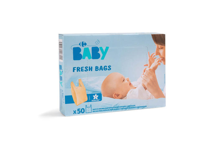 Pungi Pentru Scutece,Carrefour Baby X 50 Bucati