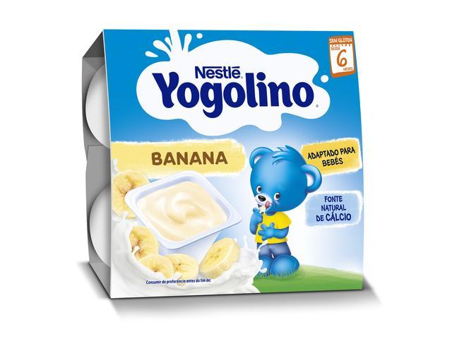 Gustare cu lapte Nestle® Yogolino Banane, 4 x 100g, de la 6 luni