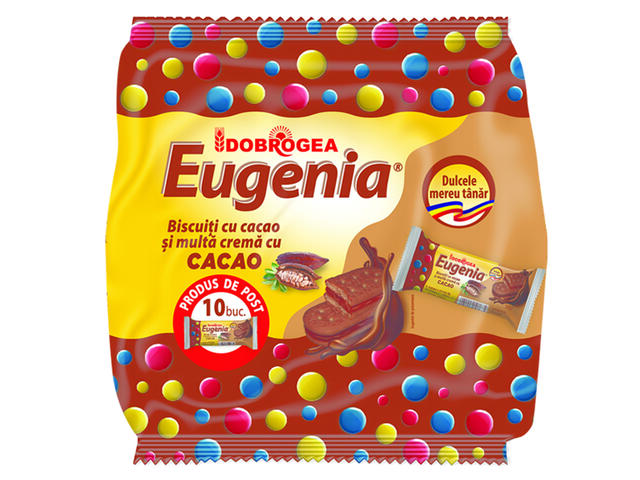 Biscuiti cu crema de cacao Eugenia Dobrogea 360g