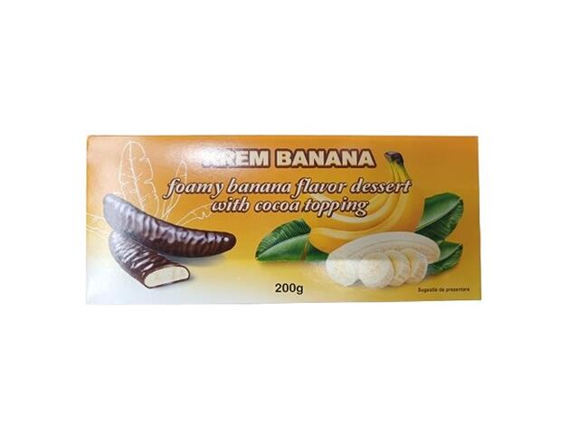 Krem Mini banane in glazura de ciocolata 200 g
