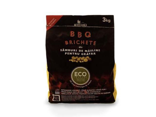 Brichete ecologice pentru gratar, din samburi de masline, 3 Kg