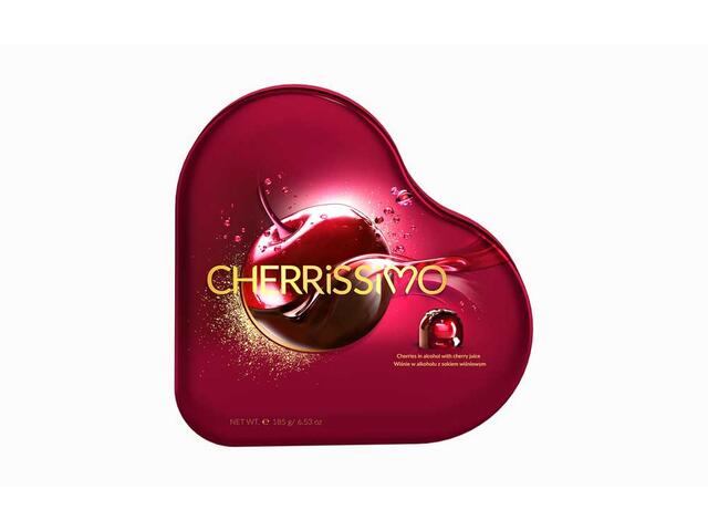 CHERRISSIMO CLASSIC CHOCOLATES  Praline cutie metalica inima 185g