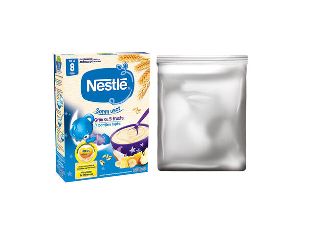 Cereale Nestle cu grau si 5 fructe, de la 8 luni, 250 g