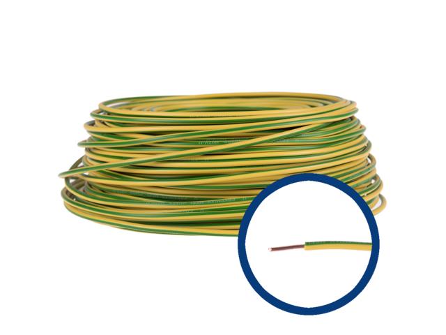 Cablu electric FY/ H07V-U 4 mm galben - verde