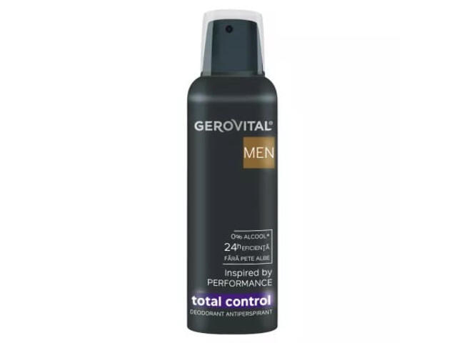 Deodorant antiperspirant Gerovital Men Total Control, 150 ml