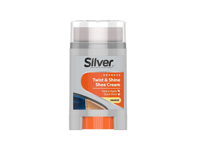 CREMA DE PANTOFI INCOLORA CU APLICATOR TWIST&SHINE SILVER 50ML