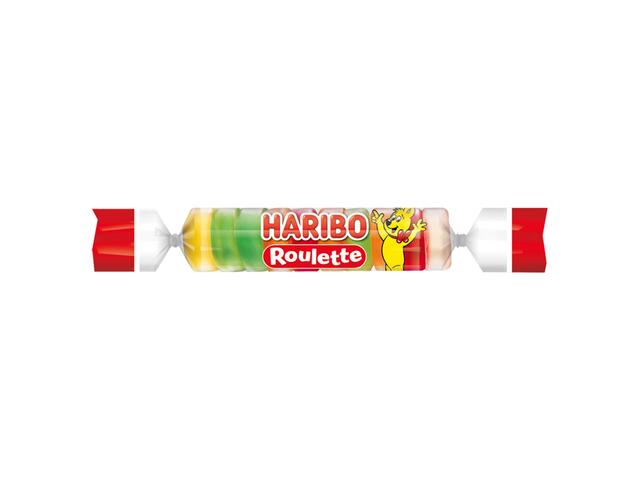 Haribo Roulette Bomboane gumate cu aroma de fructe 25 g