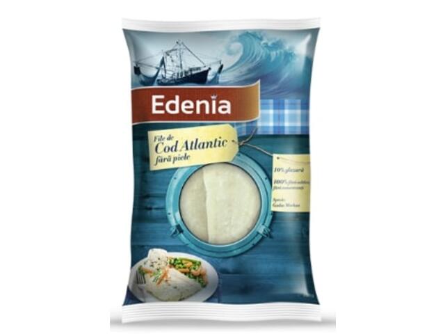 File de cod Atlantic congelat, fara piele, fara oase 600g Edenia