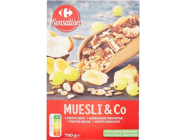 Musli 7 fructe Carrefour Sensation 750g