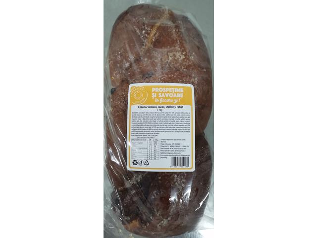 Cozonac nuca, cacao, stafide si rahat 1Kg Arcad