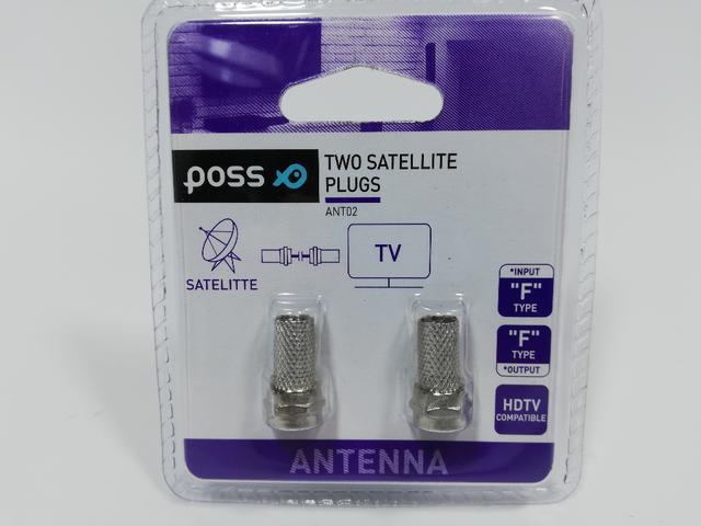 Mufa TV Poss PSANT02, 7 mm sat F, 2 bucati