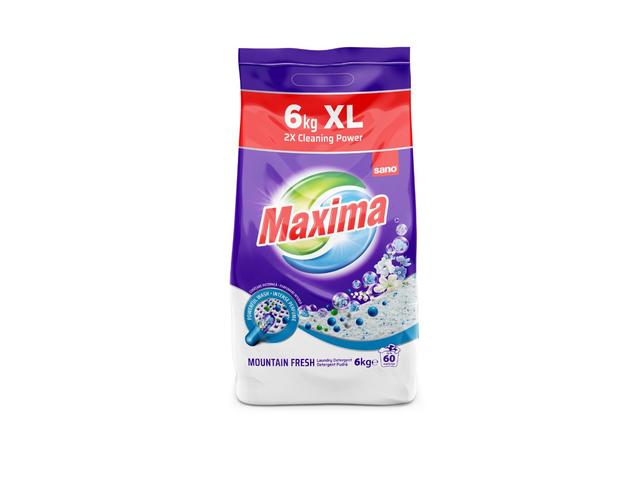 Detergent pudra Sano Mountain Fresh, 60 spalari, 6 kg