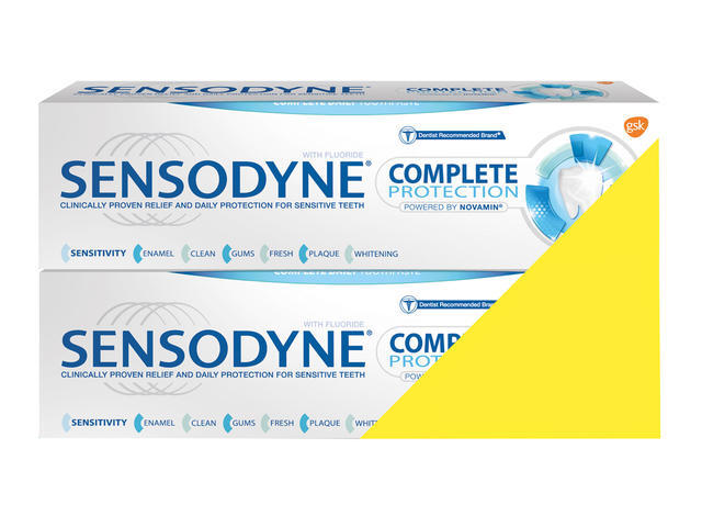 Pachet promo pasta de dinti Sensodyne Complete Protection Plus 75ML, 1 +1 -50% din al doilea