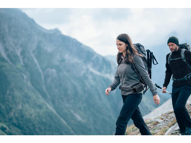 Polar Drumeție la Munte MH100 Gri Damă - S