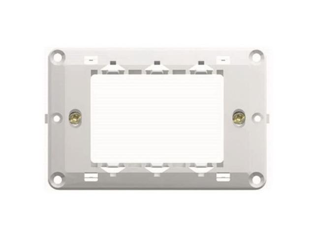 Suport de fixare Modul, metal, 3 module, alb