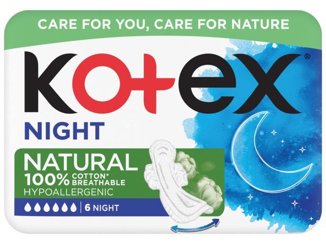 Absorbante Nat Single Night 6B Kotex