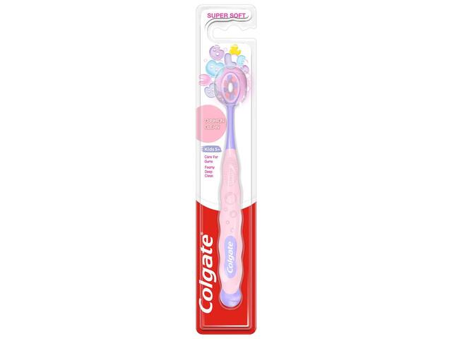 Periuta de dinti pentru copii Colgate Cushion Clean 5+ ani, cu peri moi