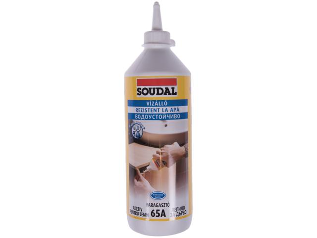 Adeziv rezistent la apa pentru lemn, Soudal, 65 A, 750 ml