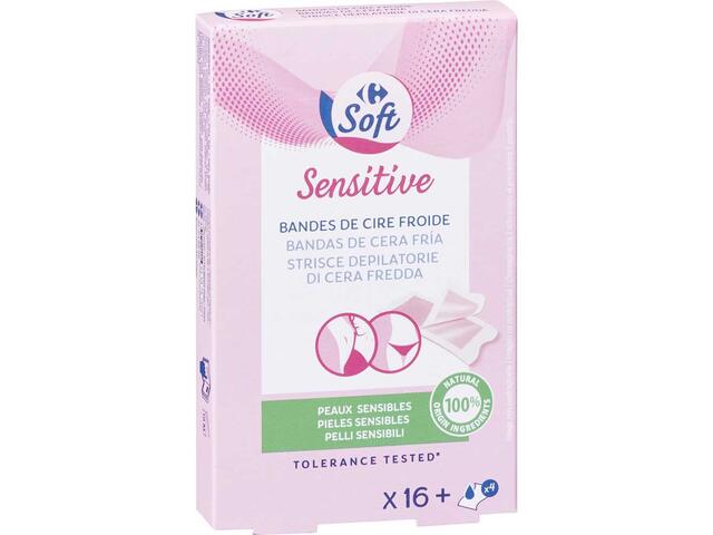Benzi Depilatoare 16 Bucati Sensitive Carrefour Soft