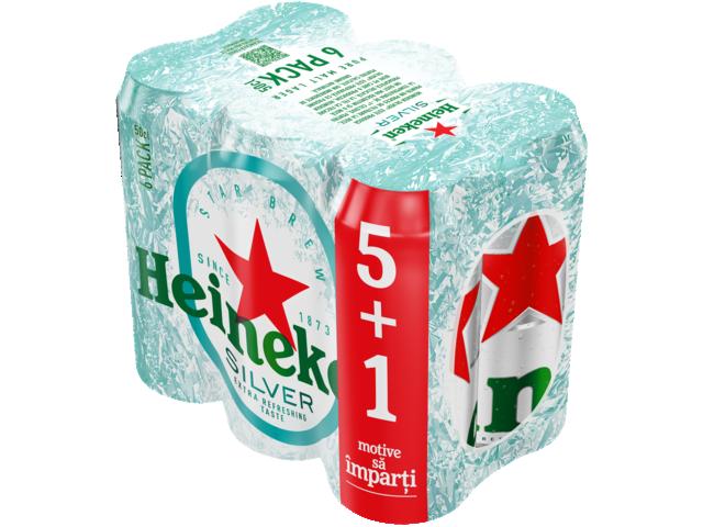 Heineken Silver 6X0.5L(5+1)