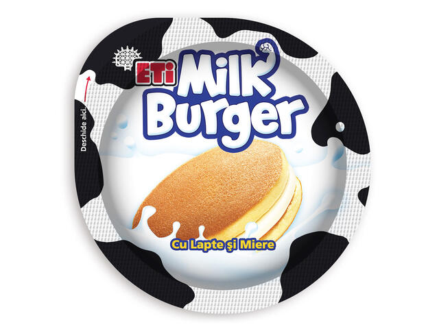 Milk Burger, Prajitura Cu Lapte si Miere, Fara Conservanti, 35G