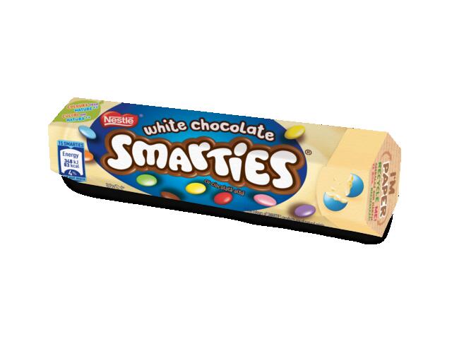 Smarties bomboane ciocolata alba 34 g