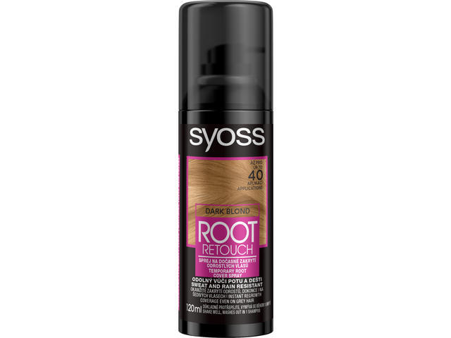 Spray Pentru Vopsirea Temporara A Radacinilor Syoss Root Retoucher Blond Inchis, 120ML