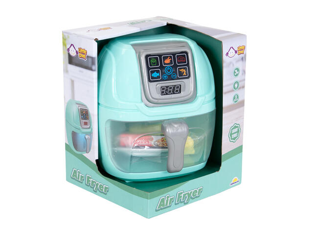 Friteuza cu lumini si sunete, Little Chef, Air Fryer, 9 accesorii