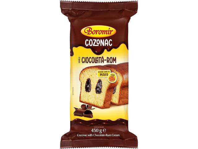 Boromir Cozonac crema ciocolata rom 450 g