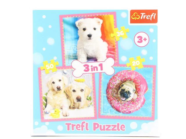 PUZZLE TREFL  3 IN 1 FETE