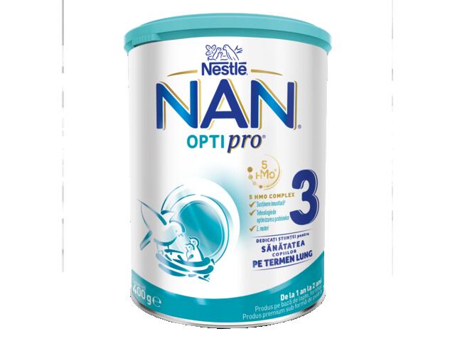 Formula De Lapte Praf Nestle Nan Optipro 3, Pentru Copii, De La 1 An, 400 G