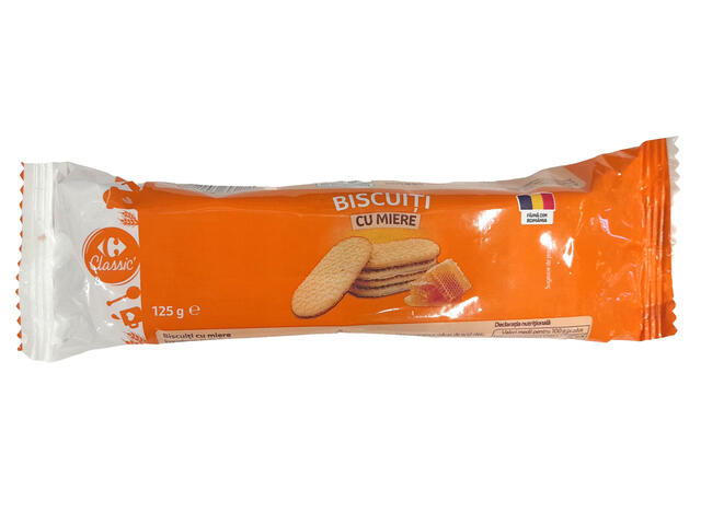 Biscuiti cu miere Carrefour Classic 125g