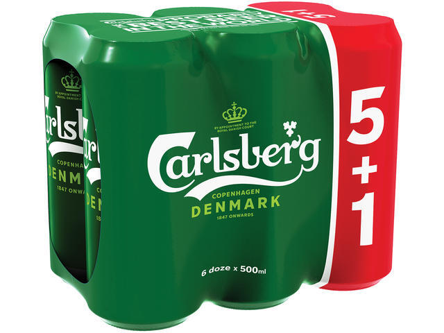 Bere Blonda Doza Carlsberg (5+1) X0.5L