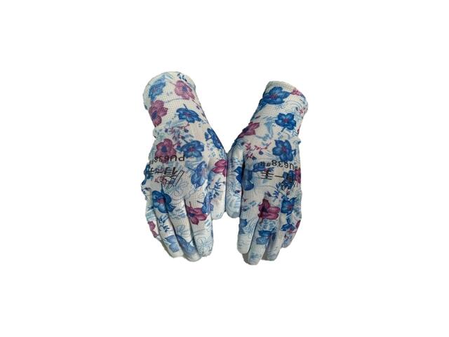 Manusi de gradina BDP Guard, model floral, Multicolor