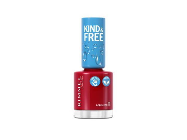 Lac de unghii Rimmel Kind & Free, 156 Poppy pop red, 8ML