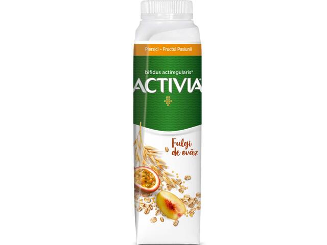 Activia Iaurt de Baut cu piersici, fructul pasiunii și ovaz 320g