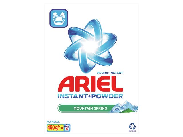 Detergent de rufe pudra manual Mountain Spring 450g 4 spalari Ariel