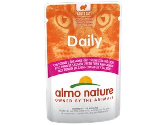 Hrana umeda pentru pisici Almo Nature Daily Ton si Somon 70g
