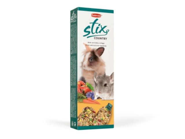 Batoane pentru porcusori de Guineea Padovan Stix Country 100gr