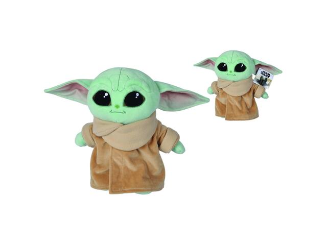 Jucarie plus Star Wars Mandalorian Baby Yoda, 25 cm, Multicolor