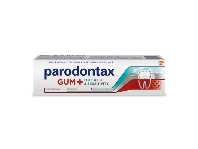 Pasta de dinti Parodontax Gum+ Breath Sensitivity, 75 ml