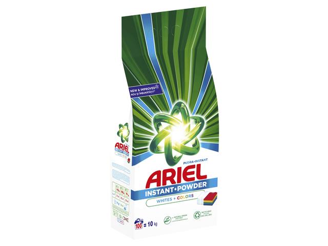 Detergent automat pudra Ariel White&Color 10 kg, 100 spalari