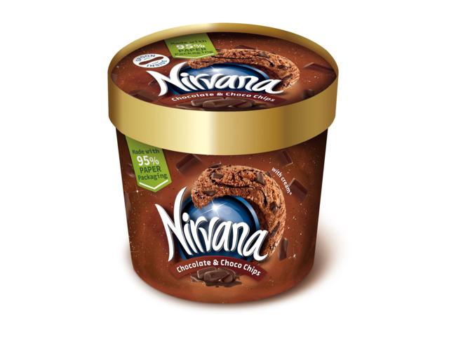 Inghetata cu ciocolata si sirop de ciocolata 175ML Nirvana