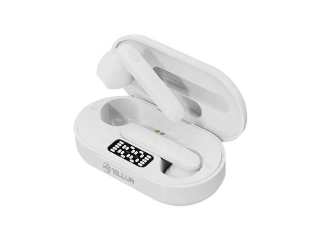 Casti bluetooth true wireless Tellur TLL511411 Flip Alb