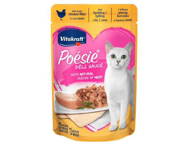 Hrana umeda pentru pisici Vitakraft Plic Poesie Pui in File in Sos 85g