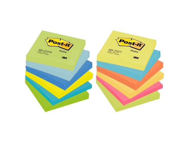 3M Post-it 3434 notite neon 76x76mm