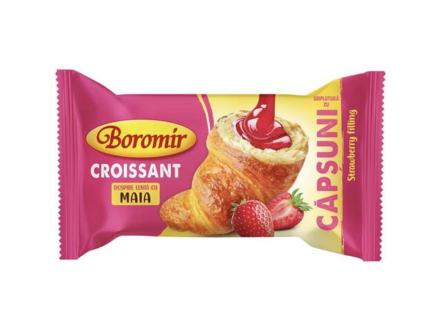 Croissant Umplutura Cu Capsuni 60 G