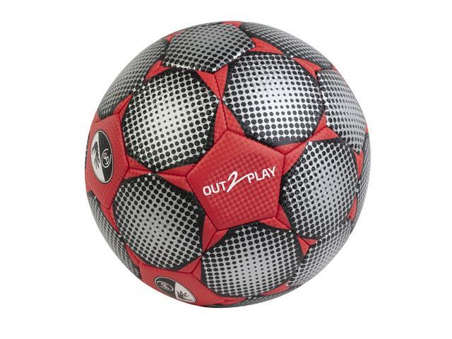 Minge fotbal Wonder Kid, marimea 5, Rosu/Negru