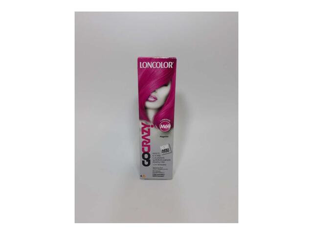 Crema de par coloranta Loncolor Gocrazy semi-permanenta fara amoniac M69 GoMagenta, 100 ML