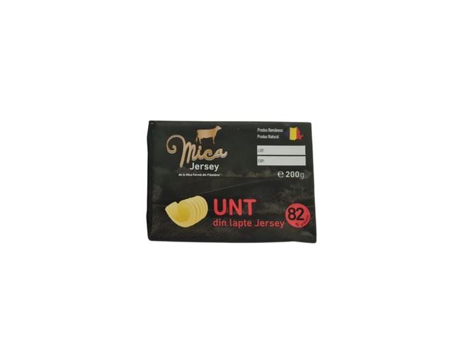 Unt din lapte de vaca Mica Jersey, grasime 82%, 200 g